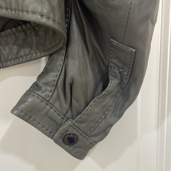 EUC BCBG Leather Moto Jacket - Picture 3 of 4